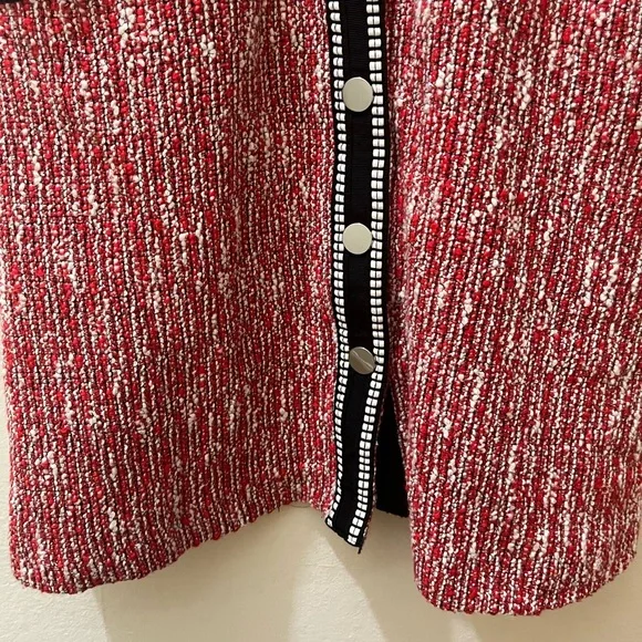 Maje Renati Tweed Dress in Rouje, FR Size 36 (US S) - Picture 11 of 16